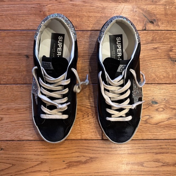 Golden Goose Black and Silver Sneakers - Picture 4 of 6